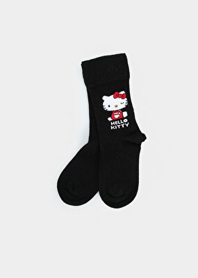 Hello Kitty Siyah  Hello Kitty Siyah Soket Çorap 27-30
