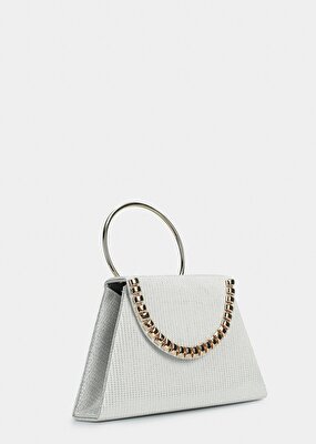 Provoq Beyaz Kadın Abiye Çanta