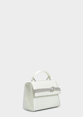 Provoq Sedef Beyaz Kadın Abiye Çanta