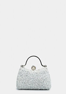 Provoq Beyaz Kadın Abiye Çanta