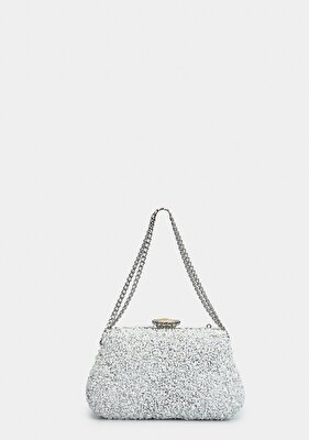 Provoq Beyaz Kadın Abiye Çanta