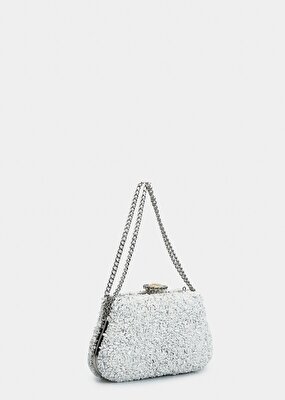 Provoq Beyaz Kadın Abiye Çanta