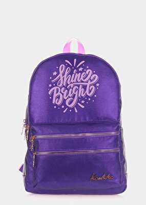 Kaukko Mor  Kaukko K1563 Sparkle Mor Sırt Çantası