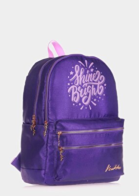 Kaukko Mor  Kaukko K1563 Sparkle Mor Sırt Çantası