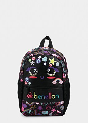 Benetton Siyah  Benetton 03684 Siyah Anaokulu Çantası