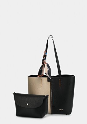 Provoq Siyah Kadın Omuz Çantası