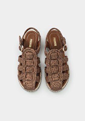 Provoq Kahve Kadın Düz Sandalet