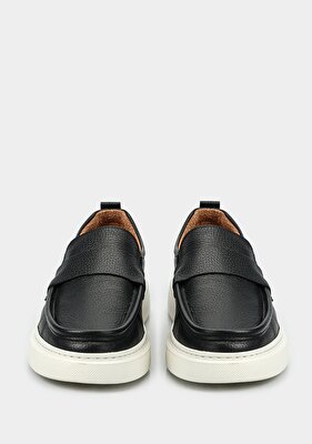 Provoq Siyah Deri Erkek Ayakkabı