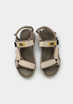 Bulldozer Bej Erkek Düz Sandalet