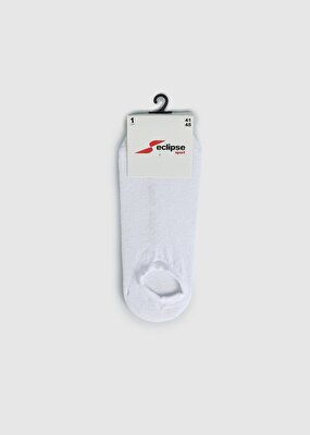 ECLIPSE SPORT Beyaz  Eclipse Sport ES001 Beyaz Sneaker Tekli Çorap