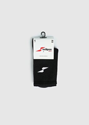 ECLIPSE SPORT Siyah  Eclipse Sport ES002 Siyah Tenis Tekli Çorap