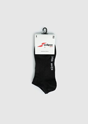 ECLIPSE SPORT Siyah  Eclipse Sport ES003 Siyah Patik Tekli Çorap