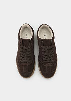 LUFIAN PELE Kahve Deri Erkek Sneaker