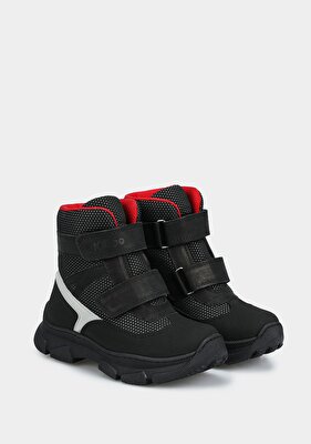 Kiddo Siyah Deri Erkek Çocuk Bot
