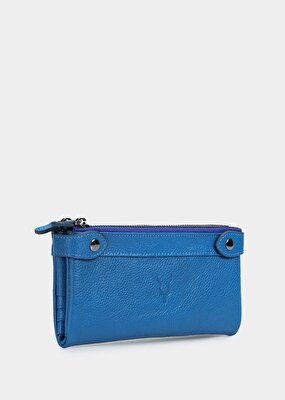 Carrera Saks  Carrera 004 Çift Fermuarlı Floter Cüzdan Sax