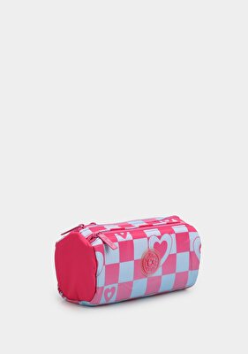 Kaukko Pembe  KAUKKO NATURE SOFT DUAL KALEM ÇANTASI PINK-BLUE