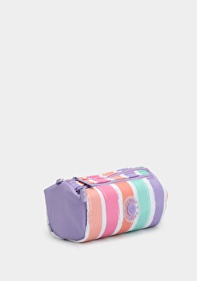 Kaukko Lila  KAUKKO RAINBOW DUAL KALEM ÇANTASI LINE LILAC