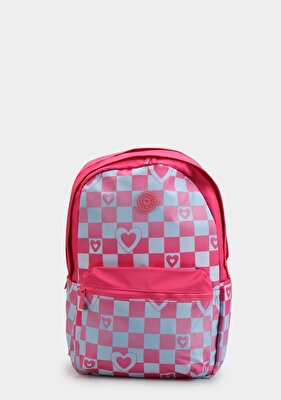 Kaukko Pembe  KAUKKO NATURE SOFT SIRT ÇANTASI PINK-BLUE