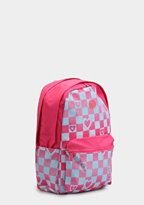 Kaukko Pembe  KAUKKO NATURE SOFT SIRT ÇANTASI PINK-BLUE