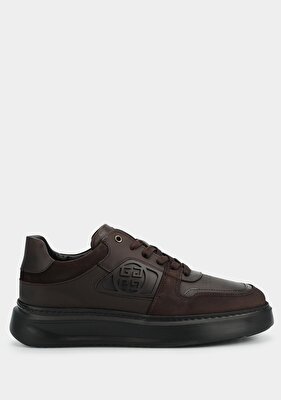 Provoq Kahve Deri Erkek Sneaker