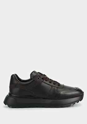 Provoq Kahve Deri Erkek Sneaker