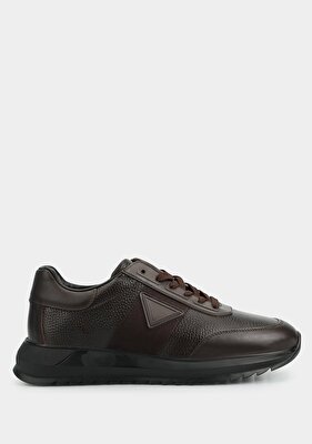 Provoq Kahve Deri Erkek Sneaker
