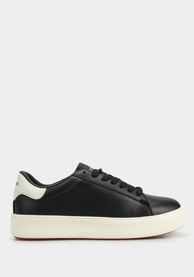 LUFIAN ADEL Siyah Deri Kadın Sneaker