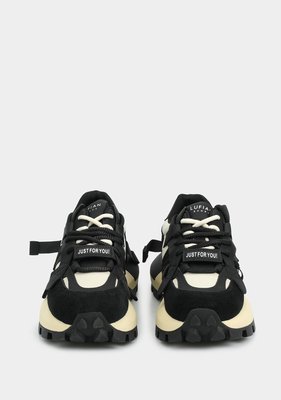 LUFIAN YOKO Siyah Deri Kadın Sneaker