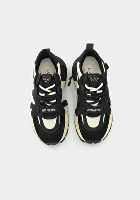 LUFIAN YOKO Siyah Deri Kadın Sneaker