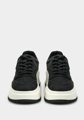 LUFIAN LAURA Siyah Deri Kadın Sneaker