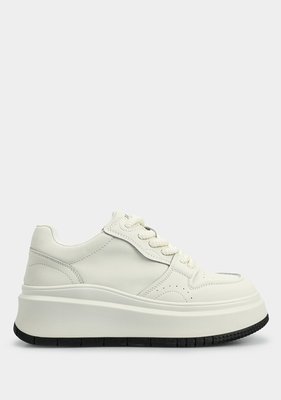 LUFIAN LAURA Beyaz Deri Kadın Sneaker