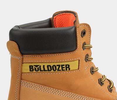Bulldozer Sarı Deri Kadın Bot