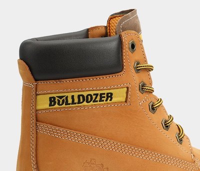 Bulldozer Sarı Deri Kadın Bot